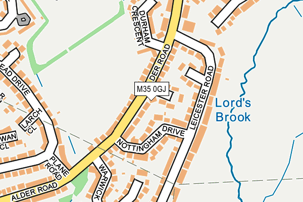 M35 0GJ map - OS OpenMap – Local (Ordnance Survey) M35 0GJ map - OS OpenMap – Local (Ordnance Survey)