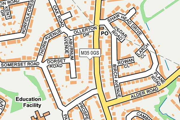 M35 0GS map - OS OpenMap – Local (Ordnance Survey) M35 0GS map - OS OpenMap – Local (Ordnance Survey)
