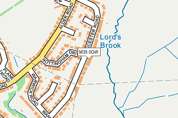 M35 0GW map - OS OpenMap – Local (Ordnance Survey) M35 0GW map - OS OpenMap – Local (Ordnance Survey)