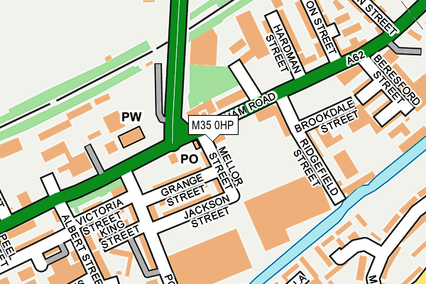 M35 0HP map - OS OpenMap – Local (Ordnance Survey)