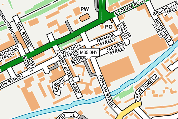 M35 0HY map - OS OpenMap – Local (Ordnance Survey) M35 0HY map - OS OpenMap – Local (Ordnance Survey)