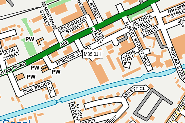 M35 0JH map - OS OpenMap – Local (Ordnance Survey) M35 0JH map - OS OpenMap – Local (Ordnance Survey)