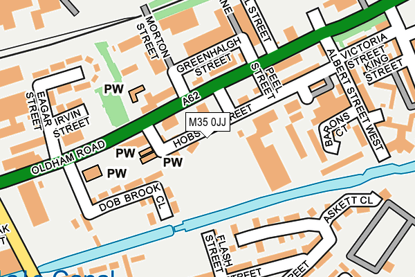 M35 0JJ map - OS OpenMap – Local (Ordnance Survey) M35 0JJ map - OS OpenMap – Local (Ordnance Survey)