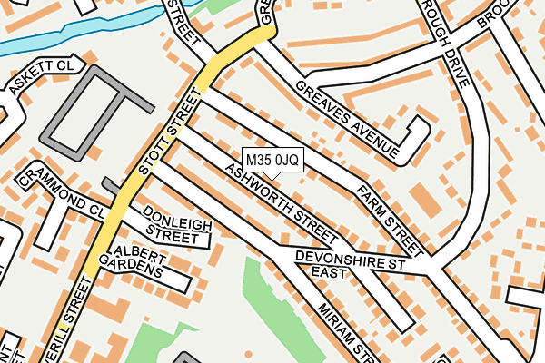 M35 0JQ map - OS OpenMap – Local (Ordnance Survey) M35 0JQ map - OS OpenMap – Local (Ordnance Survey)