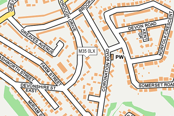 M35 0LX map - OS OpenMap – Local (Ordnance Survey) M35 0LX map - OS OpenMap – Local (Ordnance Survey)