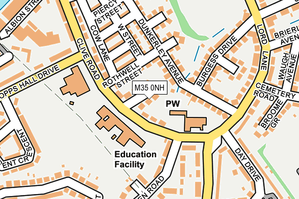 M35 0NH map - OS OpenMap – Local (Ordnance Survey) M35 0NH map - OS OpenMap – Local (Ordnance Survey)