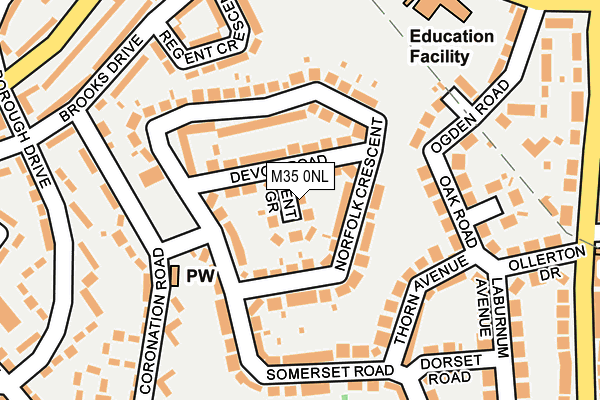M35 0NL map - OS OpenMap – Local (Ordnance Survey) M35 0NL map - OS OpenMap – Local (Ordnance Survey)