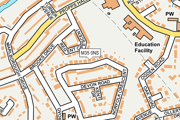 M35 0NS map - OS OpenMap – Local (Ordnance Survey) M35 0NS map - OS OpenMap – Local (Ordnance Survey)
