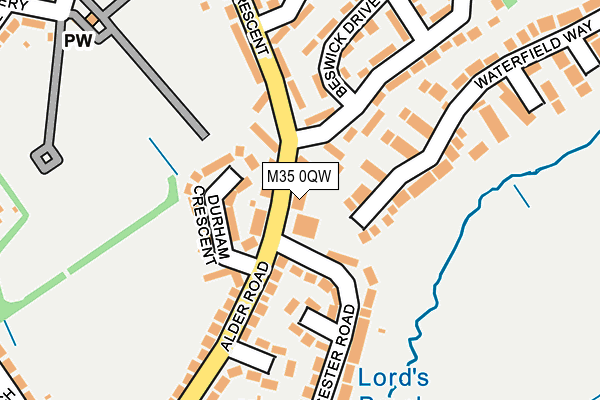 M35 0QW map - OS OpenMap – Local (Ordnance Survey) M35 0QW map - OS OpenMap – Local (Ordnance Survey)