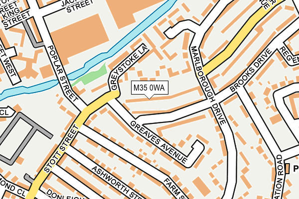 M35 0WA map - OS OpenMap – Local (Ordnance Survey) M35 0WA map - OS OpenMap – Local (Ordnance Survey)