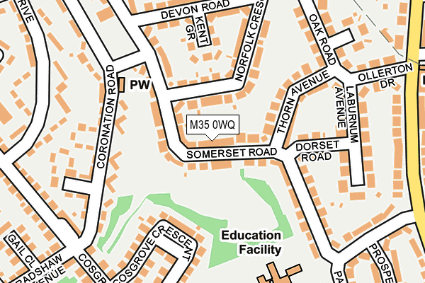 M35 0WQ map - OS OpenMap – Local (Ordnance Survey) M35 0WQ map - OS OpenMap – Local (Ordnance Survey)