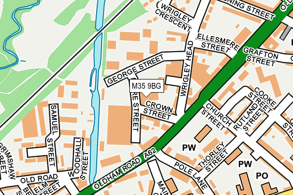 M35 9BG map - OS OpenMap – Local (Ordnance Survey) M35 9BG map - OS OpenMap – Local (Ordnance Survey)
