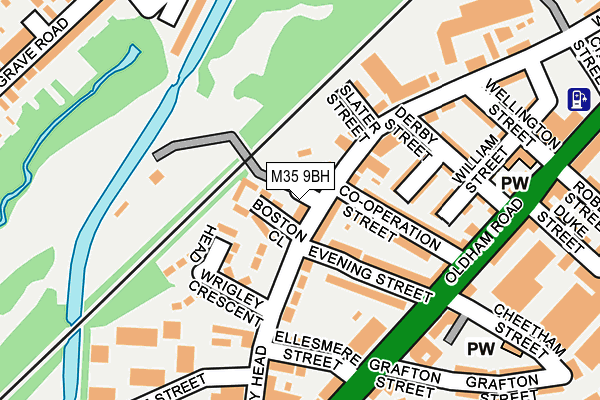 M35 9BH map - OS OpenMap – Local (Ordnance Survey) M35 9BH map - OS OpenMap – Local (Ordnance Survey)