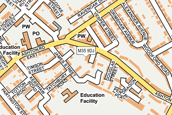 M35 9DJ map - OS OpenMap – Local (Ordnance Survey) M35 9DJ map - OS OpenMap – Local (Ordnance Survey)