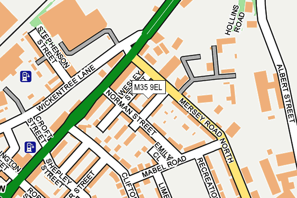 M35 9EL map - OS OpenMap – Local (Ordnance Survey) M35 9EL map - OS OpenMap – Local (Ordnance Survey)