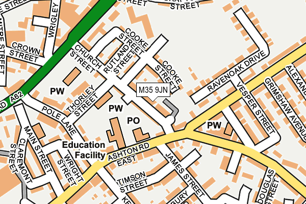 M35 9JN map - OS OpenMap – Local (Ordnance Survey) M35 9JN map - OS OpenMap – Local (Ordnance Survey)
