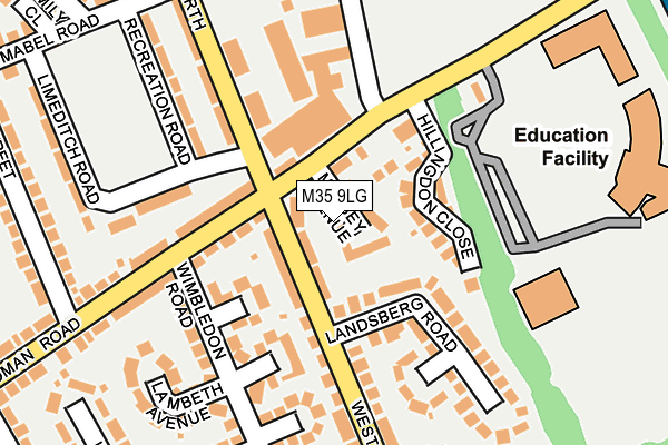 M35 9LG map - OS OpenMap – Local (Ordnance Survey) M35 9LG map - OS OpenMap – Local (Ordnance Survey)