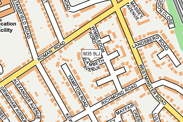 M35 9LJ map - OS OpenMap – Local (Ordnance Survey) M35 9LJ map - OS OpenMap – Local (Ordnance Survey)