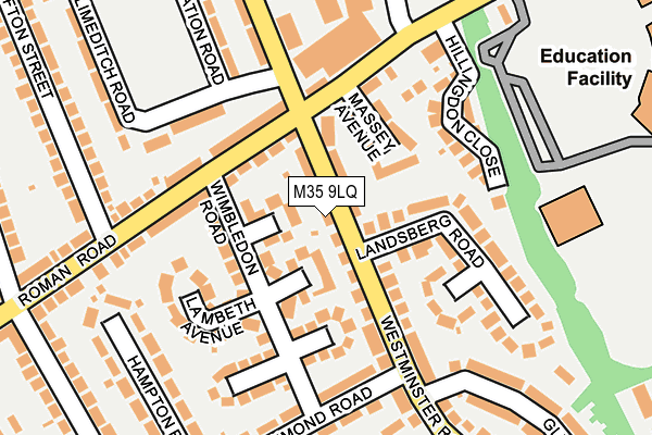 M35 9LQ map - OS OpenMap – Local (Ordnance Survey) M35 9LQ map - OS OpenMap – Local (Ordnance Survey)