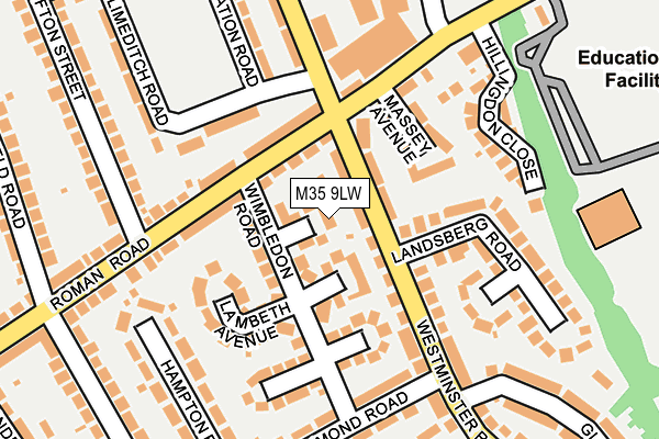 M35 9LW map - OS OpenMap – Local (Ordnance Survey) M35 9LW map - OS OpenMap – Local (Ordnance Survey)
