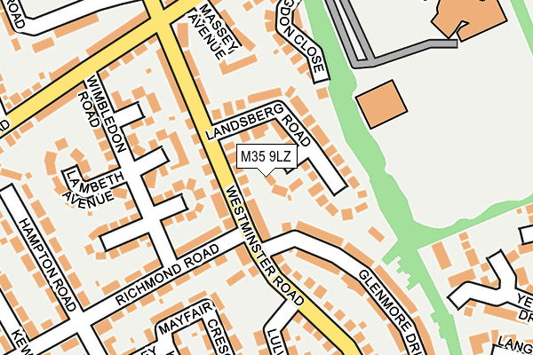 M35 9LZ map - OS OpenMap – Local (Ordnance Survey) M35 9LZ map - OS OpenMap – Local (Ordnance Survey)