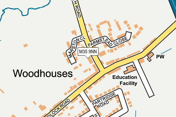 M35 9NN map - OS OpenMap – Local (Ordnance Survey)