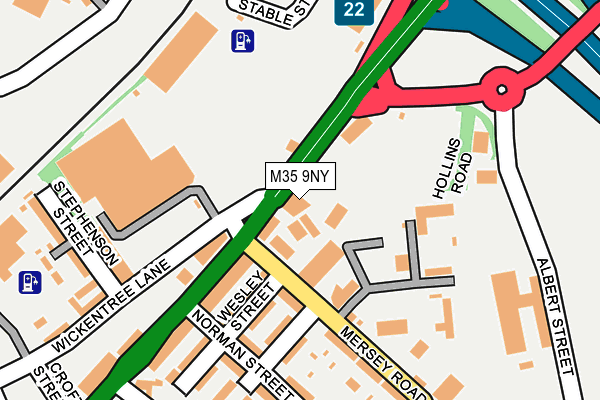 M35 9NY map - OS OpenMap – Local (Ordnance Survey) M35 9NY map - OS OpenMap – Local (Ordnance Survey)