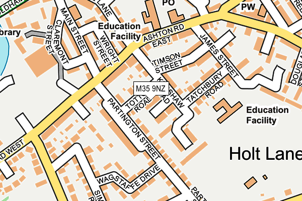 M35 9NZ map - OS OpenMap – Local (Ordnance Survey) M35 9NZ map - OS OpenMap – Local (Ordnance Survey)