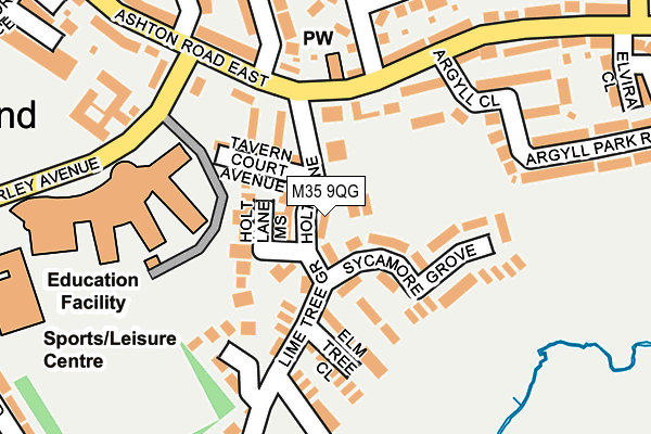 M35 9QG map - OS OpenMap – Local (Ordnance Survey) M35 9QG map - OS OpenMap – Local (Ordnance Survey)