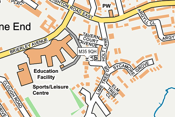 M35 9QH map - OS OpenMap – Local (Ordnance Survey) M35 9QH map - OS OpenMap – Local (Ordnance Survey)