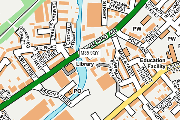 M35 9QY map - OS OpenMap – Local (Ordnance Survey) M35 9QY map - OS OpenMap – Local (Ordnance Survey)