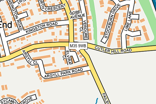 M35 9WB map - OS OpenMap – Local (Ordnance Survey) M35 9WB map - OS OpenMap – Local (Ordnance Survey)