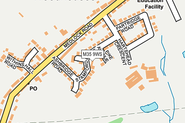 M35 9WS map - OS OpenMap – Local (Ordnance Survey) M35 9WS map - OS OpenMap – Local (Ordnance Survey)