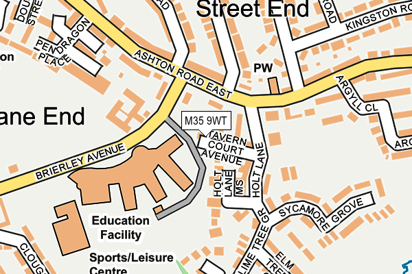 M35 9WT map - OS OpenMap – Local (Ordnance Survey) M35 9WT map - OS OpenMap – Local (Ordnance Survey)