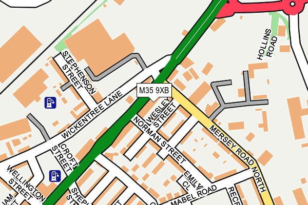 M35 9XB map - OS OpenMap – Local (Ordnance Survey) M35 9XB map - OS OpenMap – Local (Ordnance Survey)
