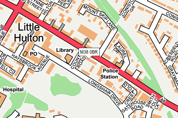 M38 0BR map - OS OpenMap – Local (Ordnance Survey) M38 0BR map - OS OpenMap – Local (Ordnance Survey)