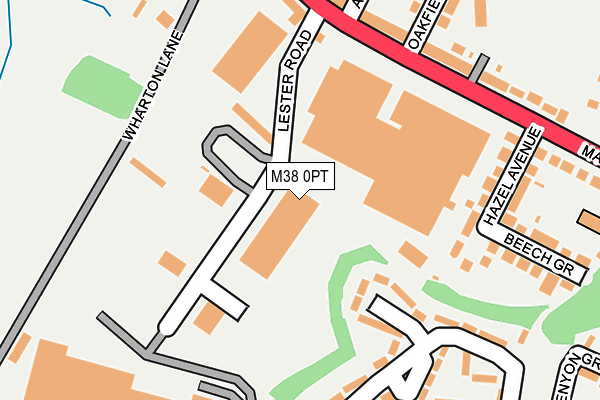 M38 0PT map - OS OpenMap – Local (Ordnance Survey) M38 0PT map - OS OpenMap – Local (Ordnance Survey)