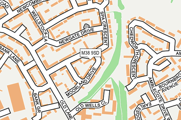 M38 9SD map - OS OpenMap – Local (Ordnance Survey) M38 9SD map - OS OpenMap – Local (Ordnance Survey)