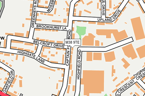 M38 9TE map - OS OpenMap – Local (Ordnance Survey) M38 9TE map - OS OpenMap – Local (Ordnance Survey)