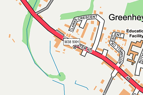 M38 9XH map - OS OpenMap – Local (Ordnance Survey) M38 9XH map - OS OpenMap – Local (Ordnance Survey)