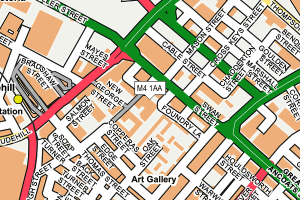 M4 1AA map - OS OpenMap – Local (Ordnance Survey) M4 1AA map - OS OpenMap – Local (Ordnance Survey)
