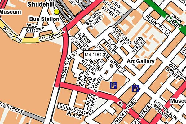 M4 1DG map - OS OpenMap – Local (Ordnance Survey) M4 1DG map - OS OpenMap – Local (Ordnance Survey)