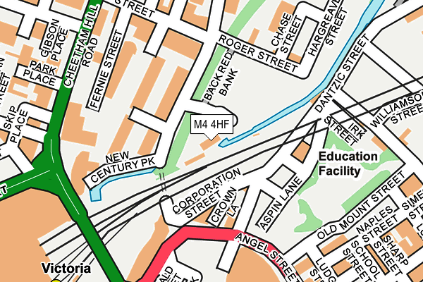 M4 4HF map - OS OpenMap – Local (Ordnance Survey) M4 4HF map - OS OpenMap – Local (Ordnance Survey)