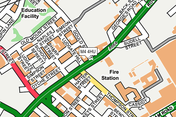 M4 4HU map - OS OpenMap – Local (Ordnance Survey) M4 4HU map - OS OpenMap – Local (Ordnance Survey)