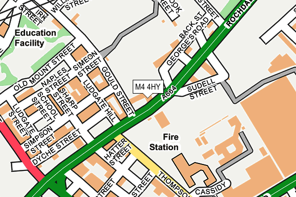 M4 4HY map - OS OpenMap – Local (Ordnance Survey) M4 4HY map - OS OpenMap – Local (Ordnance Survey)