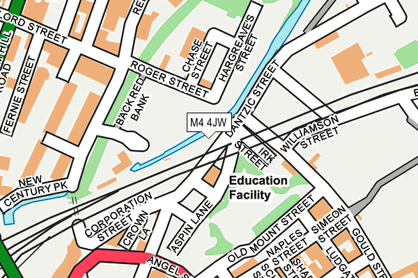 M4 4JW map - OS OpenMap – Local (Ordnance Survey) M4 4JW map - OS OpenMap – Local (Ordnance Survey)