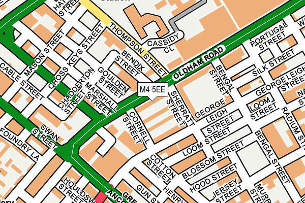 M4 5EE map - OS OpenMap – Local (Ordnance Survey) M4 5EE map - OS OpenMap – Local (Ordnance Survey)
