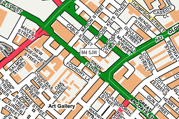 M4 5JW map - OS OpenMap – Local (Ordnance Survey) M4 5JW map - OS OpenMap – Local (Ordnance Survey)