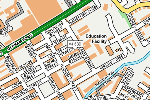 M4 6BD map - OS OpenMap – Local (Ordnance Survey) M4 6BD map - OS OpenMap – Local (Ordnance Survey)