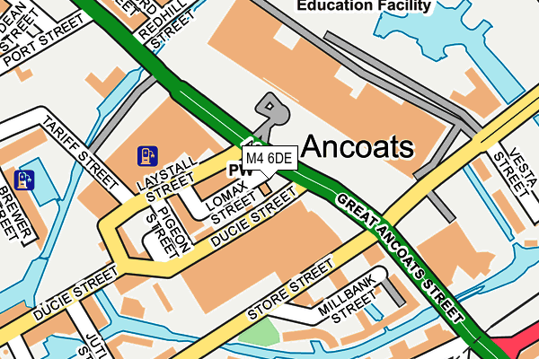 M4 6DE map - OS OpenMap – Local (Ordnance Survey) M4 6DE map - OS OpenMap – Local (Ordnance Survey)